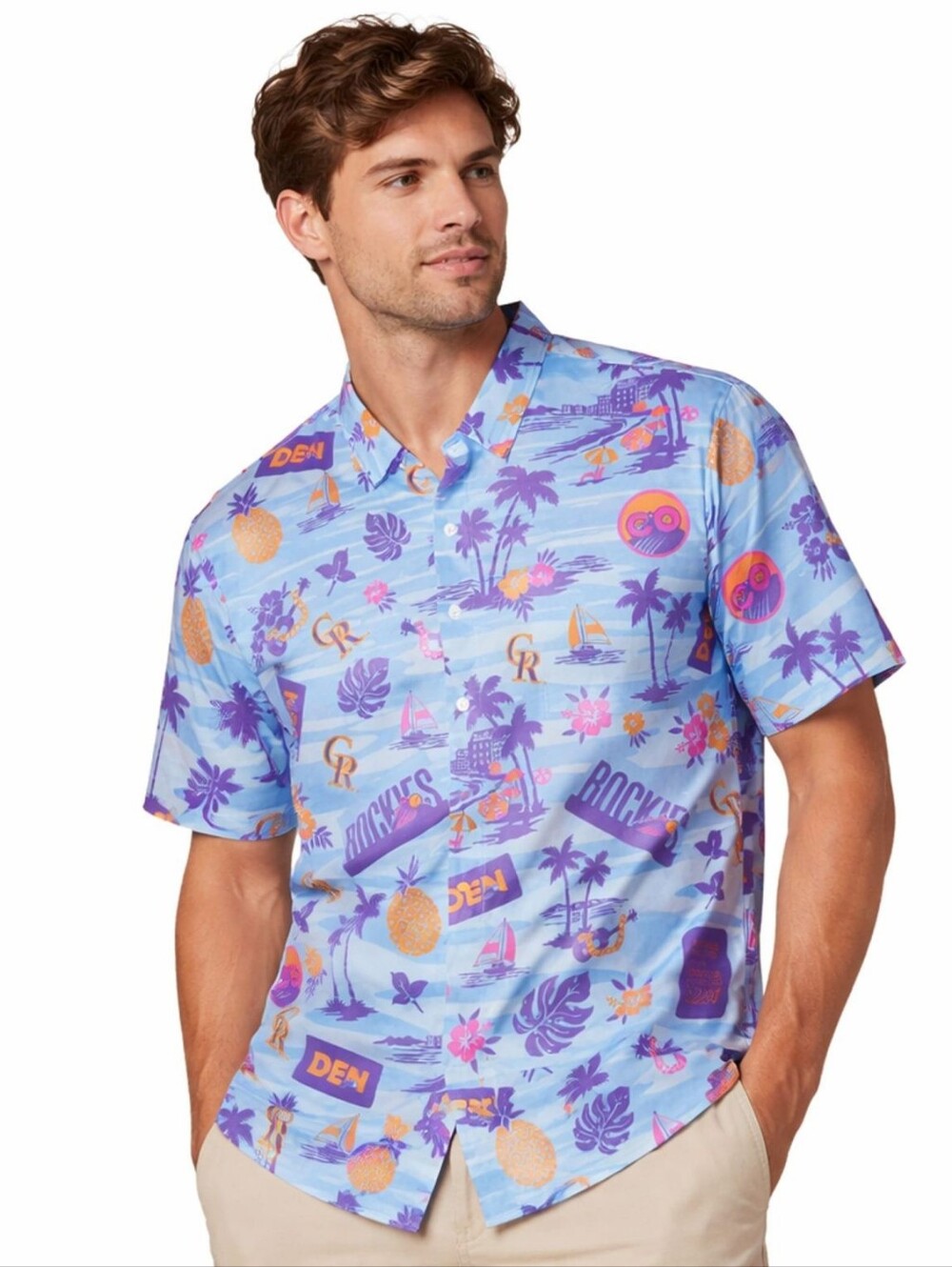 Colorado Rockies Father’s Day Hawaiian Shirt 2026 Giveaway Button Down Men's XL